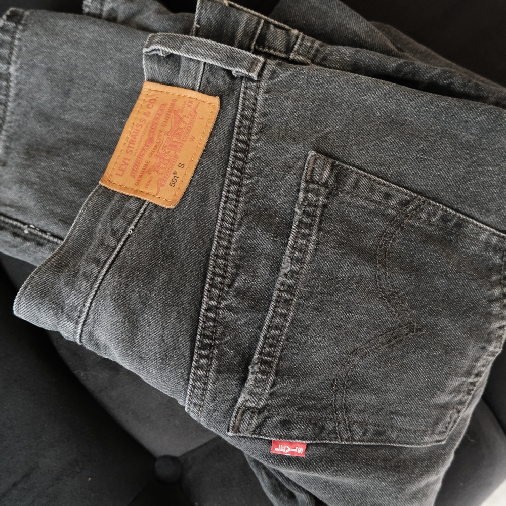 Levi's Gray 501 Denim Jeans